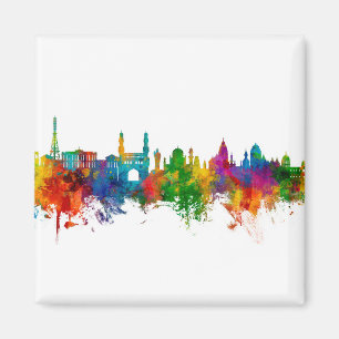 Hyderabad Skyline India Magnet