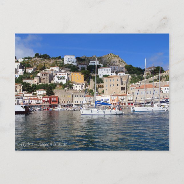 Hydra – Aegean islands Postcard (Front)