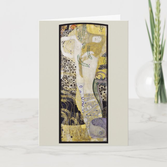 Hydra (aka Water Serpents I) by Gustav Klimt Card (Front)