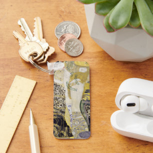 Hydra (aka Water Serpents I) by Gustav Klimt Key Ring