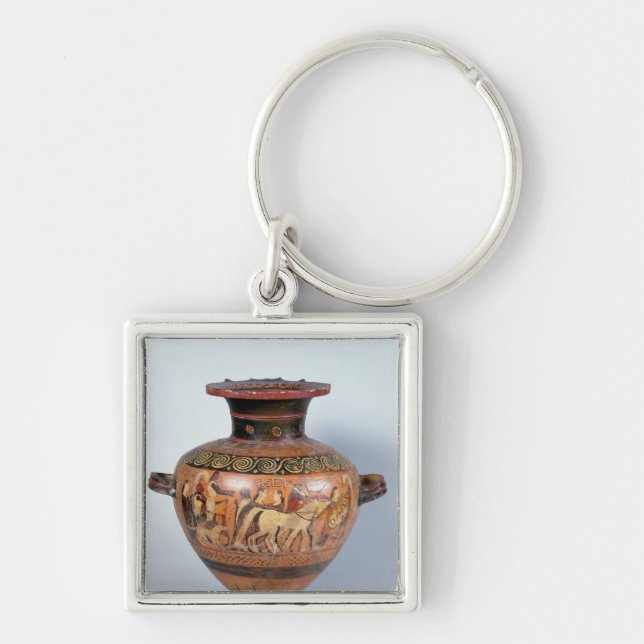 Hydra depicting the departure of a warrior key ring (Front)