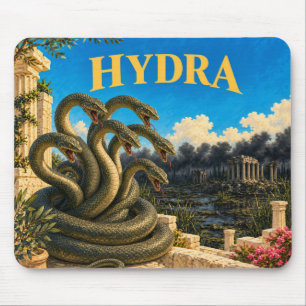 Hydra, Gothic Fantasy Monster Mouse Pad