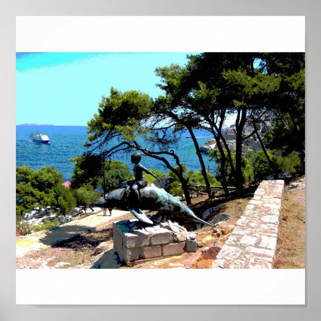 Hydra - The boy on a dolphin-04 Poster (Front)