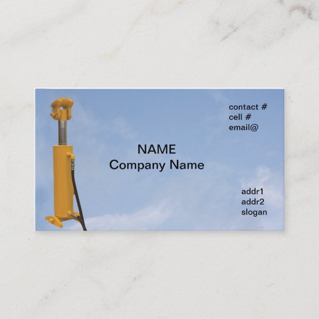 hydralic cylinder business card (Front)