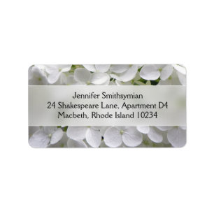 Hydrangea Address Label