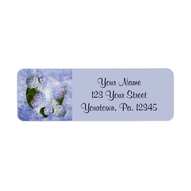 Hydrangea Address Label Return Address Label (Front)