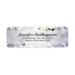 Hydrangea Address Label Return Address Label