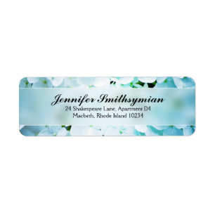 Hydrangea Address Label Return Address Label