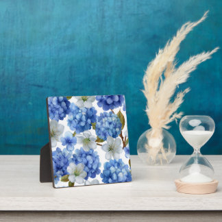 Hydrangea and Cherry Bloom Plaque