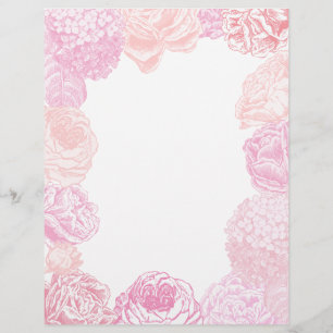 Hydrangea and Roses Wedding Stationery