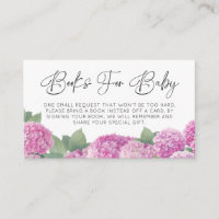 Hydrangea Baby Shower Books For Baby