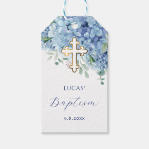 Hydrangea Baptism Gift Tags