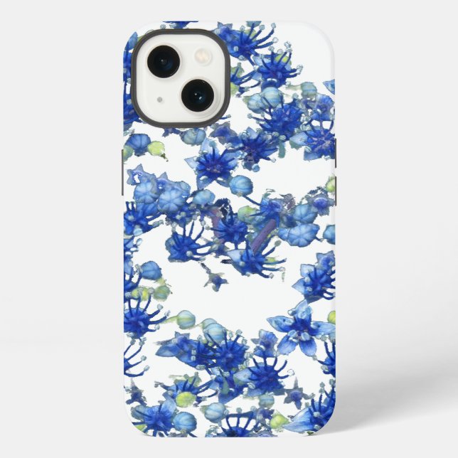 hydrangea bgc transparent iPhone case (Back)