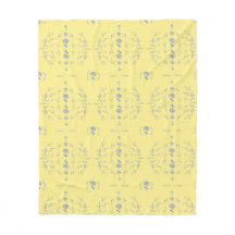 Hydrangea Block Pattern- Yellow and Blue