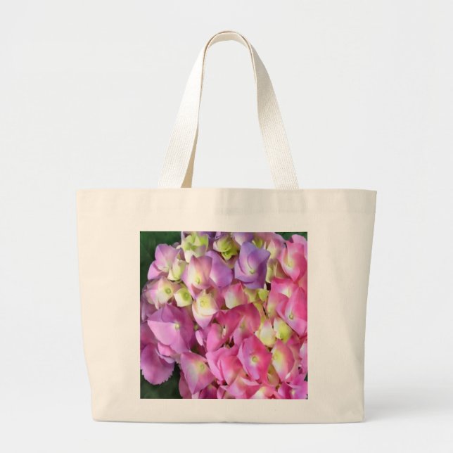 Hydrangea  Blossom  Grocery Tote (Front)