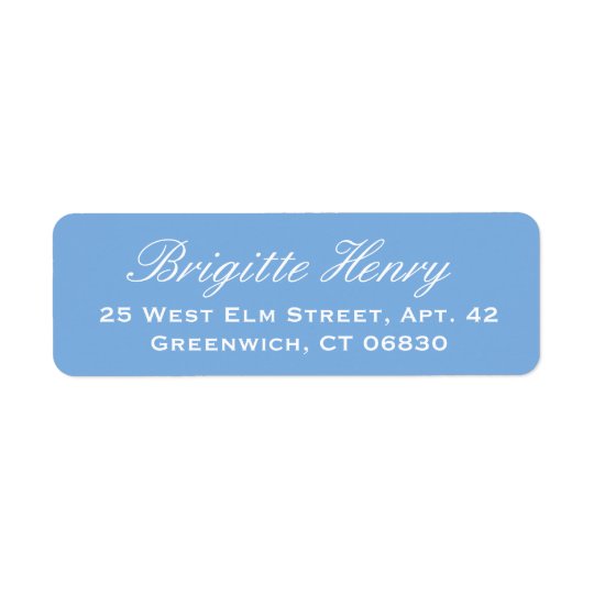 Hydrangea Blue and White | Wedding Return Address Label
