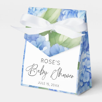 Hydrangea Blue Flowers It's a Boy Baby Shower Favour Box