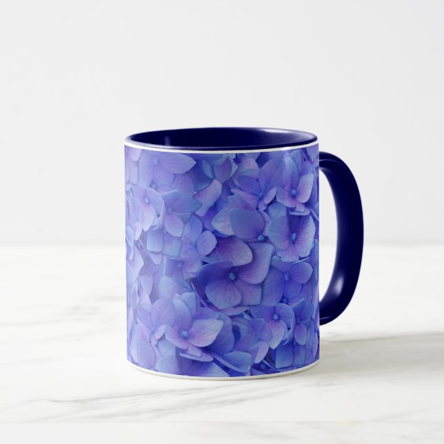 Hydrangea Blue Mug (Front Right)