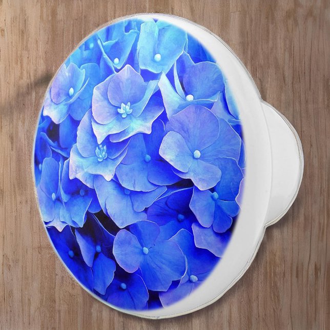 Hydrangea Blues Ceramic Knob (Creator Uploaded)