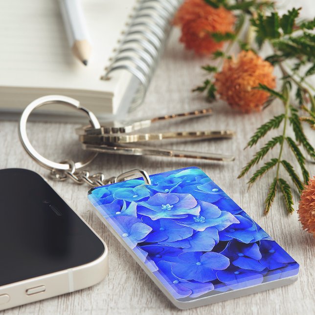 Hydrangea Blues Key Ring (Creator Uploaded)