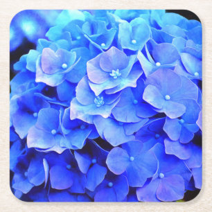Hydrangea Blues Paper Coasters