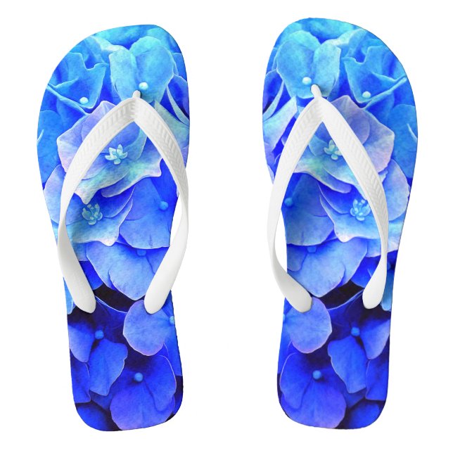 Hydrangea Blues Thongs (Footbed)