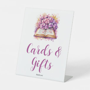 Hydrangea Book Theme Gifts Sign