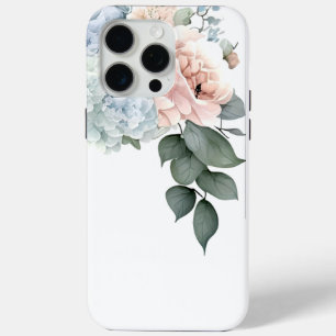 Hydrangea Bouquet On White iPhone 15 Pro Max Case