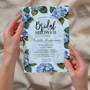 Hydrangea Bridal Shower Invitation