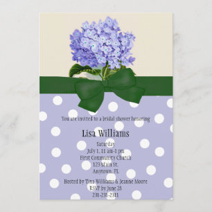 Hydrangea Bridal Shower Invitation