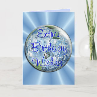 hydrangea bubble card-change for any occasion card