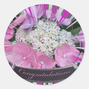 Hydrangea Congratulations Stickers