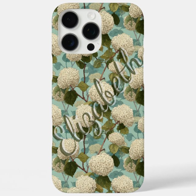 Hydrangea Custom Photo Iphone Case For Gift Ideas (Back)