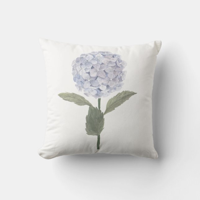 Hydrangea Decorative Pillow (Front)