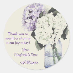 Hydrangea Dreams Favour Stickers