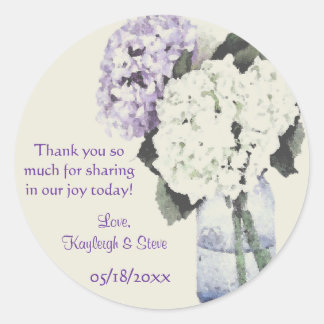 Hydrangea Dreams Favour Stickers