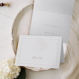 Hydrangea Elegant Classic Formal Wedding Thank You