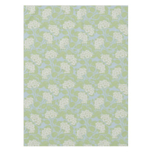Hydrangea elegant cottagecore dusty blue green  tablecloth
