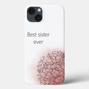 Hydrangea Elegant Personalised Girly Pink iPhone 13 Case