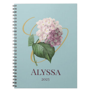 Hydrangea Floral Notebook