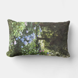 Hydrangea Floral Trees Nature Photography Lumbar Cushion