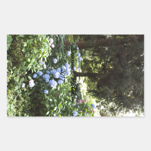Hydrangea Floral Trees Nature Photography Rectangular Sticker
