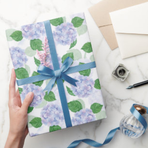 Hydrangea Floral Wrapping Paper