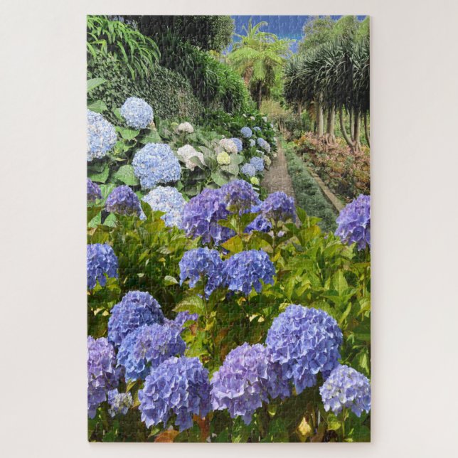 Hydrangea Flower Garden Jigsaw Puzzle (Vertical)