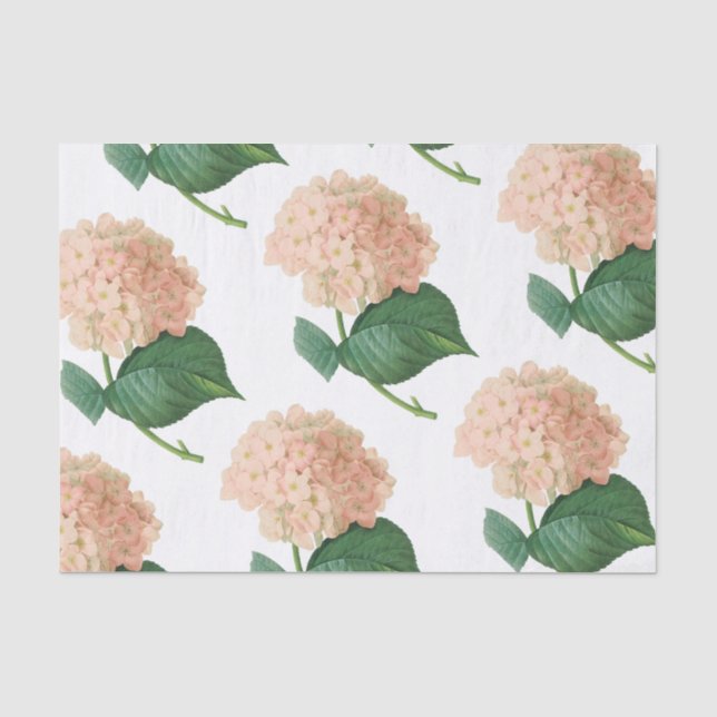 Hydrangea Flower Pattern Tissue Paper (Front)