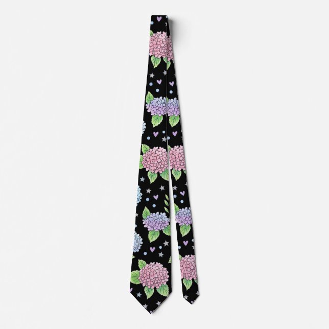 Hydrangea Flower Tie (Front)