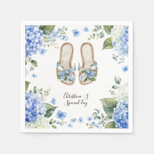 Hydrangea flowers flora florist lover watercolor Napkin