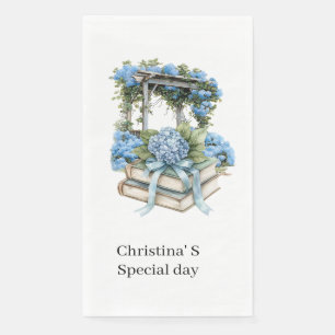 Hydrangea flowers flora florist lover watercolor Napkin