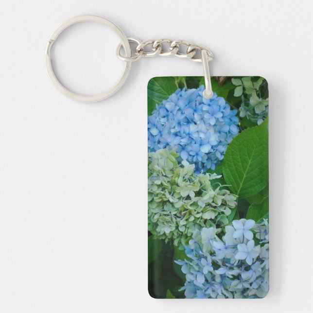 Hydrangea Flowers Key Ring (Front)