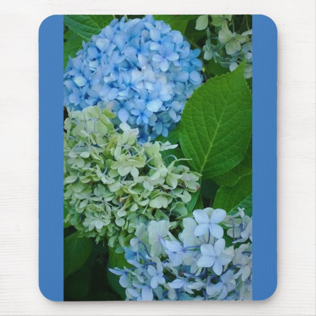 Hydrangea Flowers Mouse Pad (Front)